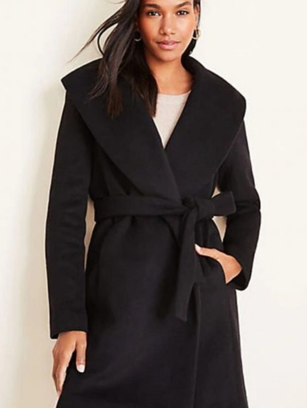 Ann Taylor Wool Wrap Coat